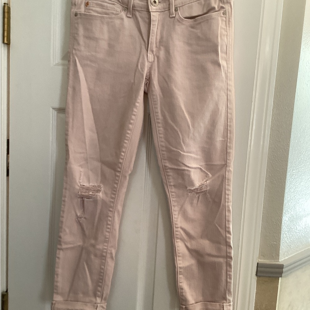 Levi's Pink Ankle Boyfriend Jeans
